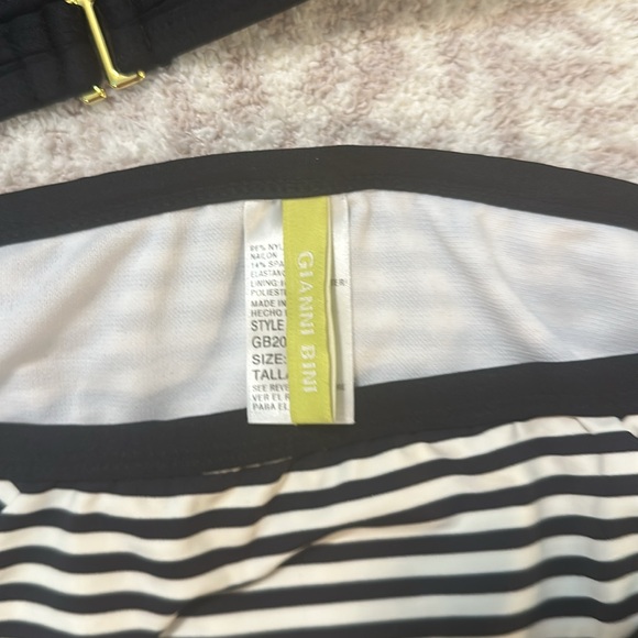 Gisni bini black and white bikini never worn nwot medium - Picture 5 of 7